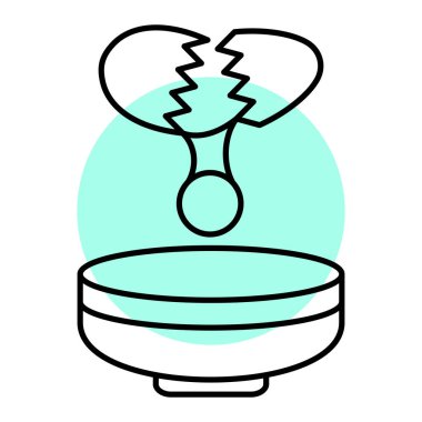 Ayna simgesinin çizgi çizimi. Web tasarımı için diş fırçası vektör simgelerinin özet çizimi