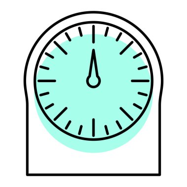 Saat simgesi vektör illüstrasyonu