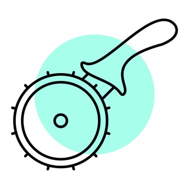 Beyaz arka planda bir el feneri tutuyor. vektör illüstrasyonu.