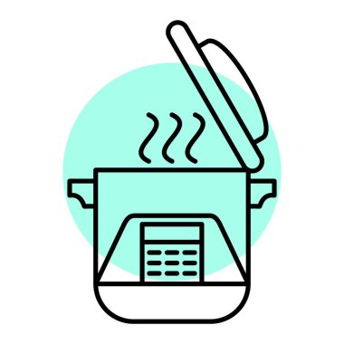 Mutfak gereçleri simgesi. tasarım için vektör çizimi.