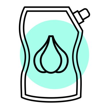 Bir damla su ikonunun vektör illüstrasyonu