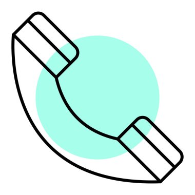 Telefon simgesi vektör illüstrasyonu