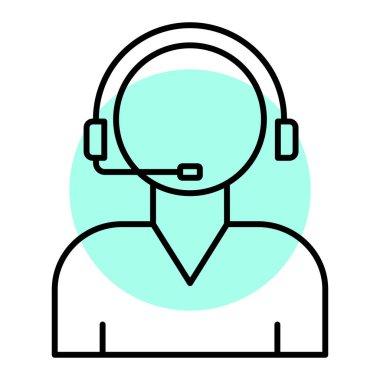 Müşteri desteği. Web simgesi