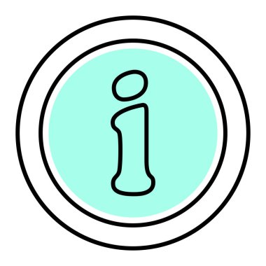 bilgi simgesi, vektör illüstrasyonu