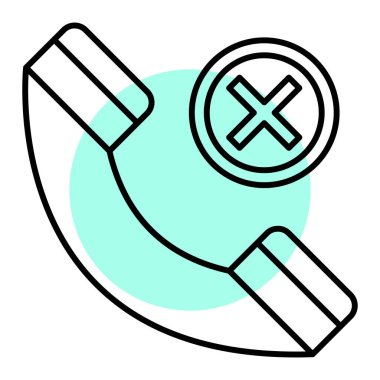 Telefon modern simgesinin vektör illüstrasyonu