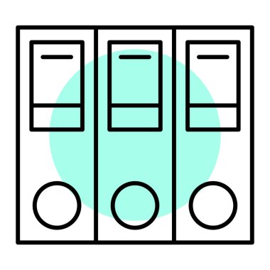 ofis dizinleri ikon vektör illüstrasyon grafik tasarımı