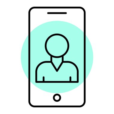 cep telefonu ikonu vektör illüstrasyonu