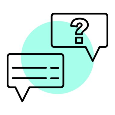 İleti sohbet vektörü resimlemesi içeren konuşma baloncukları