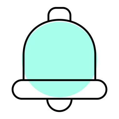 Zil. Web simgesi basit illüstrasyon