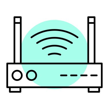 Yönlendirici. Web simgesi basit illüstrasyon