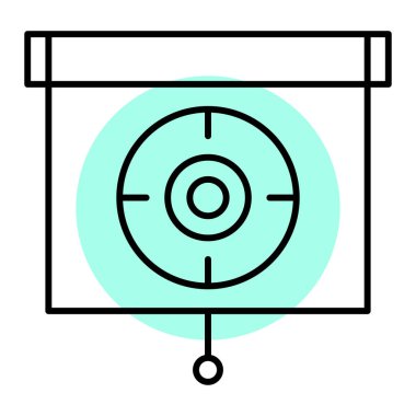 hedef simge vektör illüstrasyonu