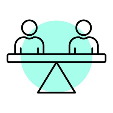 İnsan simgesinin vektör illüstrasyonu