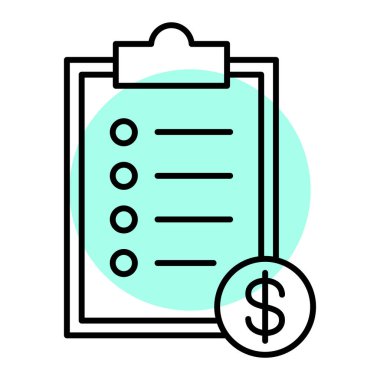 Dolar banknotu vektör çizimi tasarımı olan pano