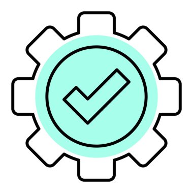 Ayarlar. Web simgesi basit illüstrasyon