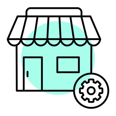 simge vektör illüstrasyonunu sakla