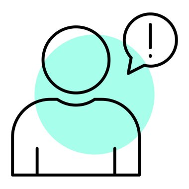 kullanıcı. Web simgesi basit illüstrasyon