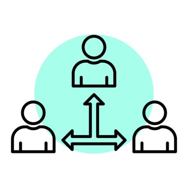 İnsan simgesinin vektör illüstrasyonu