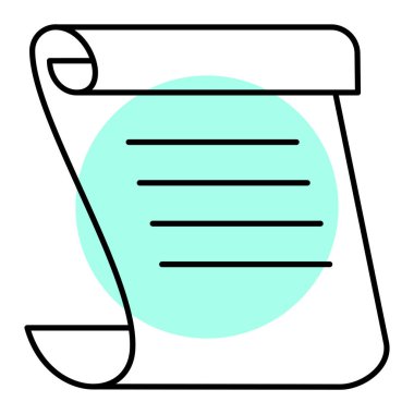 belge simgesi, vektör çizimi