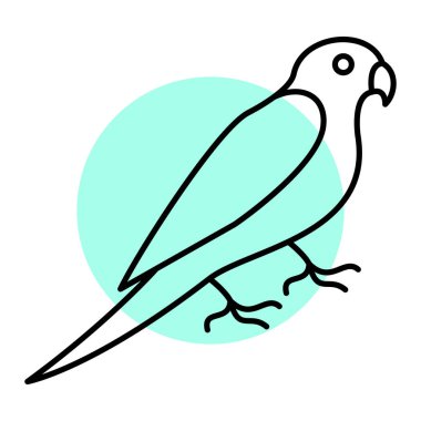 kuş simgesi vektör illüstrasyonu