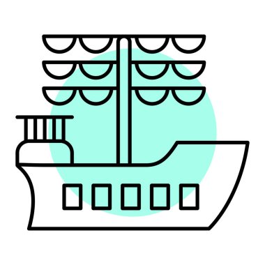 Bir balığın karikatür çiziminin vektör çizimi