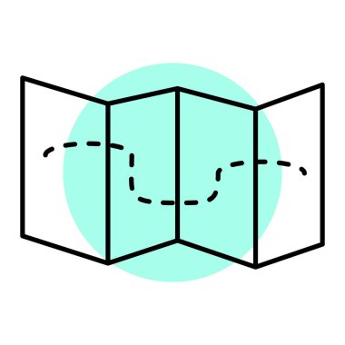 Dünyanın bir karikatür haritasının vektör çizimi.