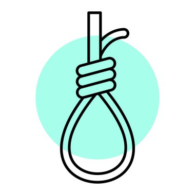 İp simgesi. Taslak çizimi. Web için vektör sembolü