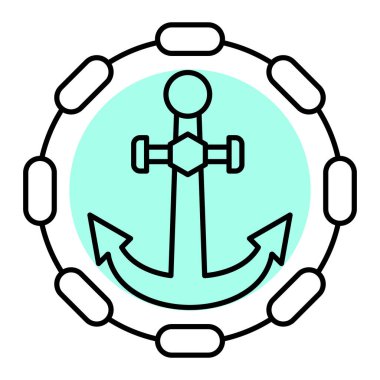 çapa simgesi vektör illüstrasyonu