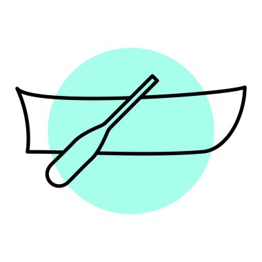 Bir balıkçılık simgesinin vektör illüstrasyonu 