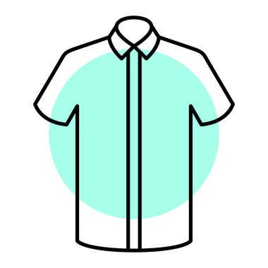 Gömlek ikonu. vektör illüstrasyonu