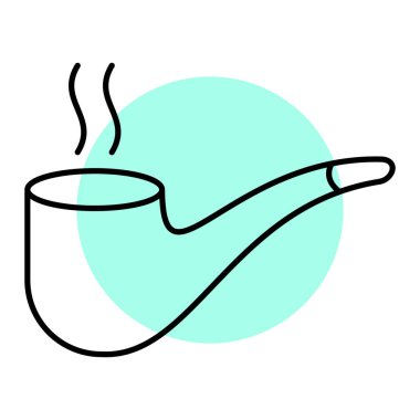 Kahve fincanı ikonu. Web için çaydanlık vektör simgelerinin özet çizimi