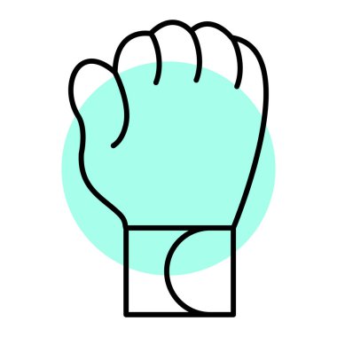 Boks eldiveni beyaz arkaplanda izole