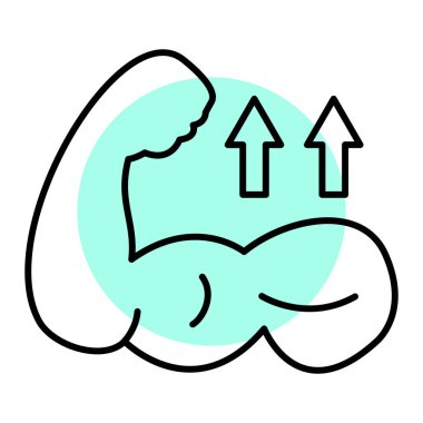 İşaretli bir adamın vektör çizimi