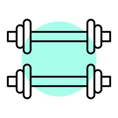 fitness ekipmanı simgesi vektör illüstrasyon grafik tasarımı