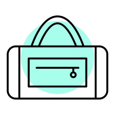 çanta simgesi vektör illüstrasyonu