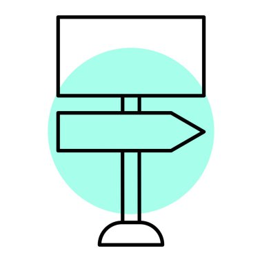 boş ilan panosu simgesi vektör illüstrasyon tasarımı