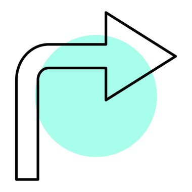 ok simgesi vektör illüstrasyonu