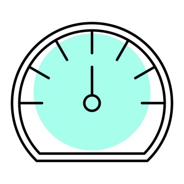 Saat simgesi vektör illüstrasyonu