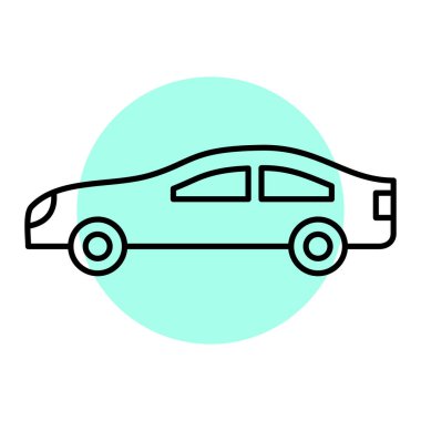 araba simgesi vektör illüstrasyonu