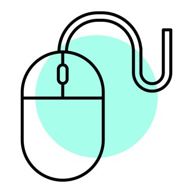 Bilgisayar faresi simgesi. Vektör illüstrasyonu