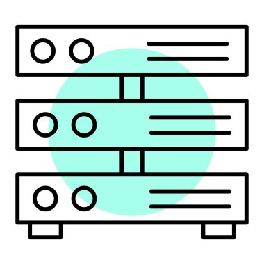 veri depolama simgesi vektör illüstrasyonu