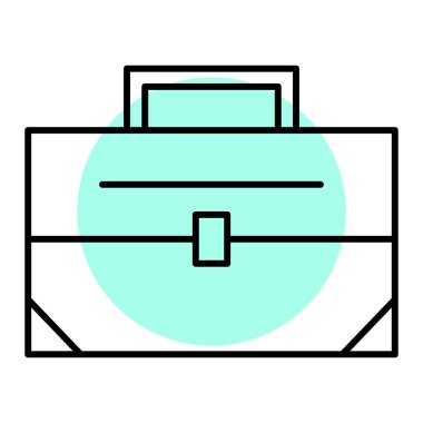 evrak çantası ikonu vektör illüstrasyonu