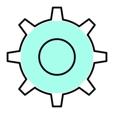 Teçhizat Web simgesi basit illüstrasyon