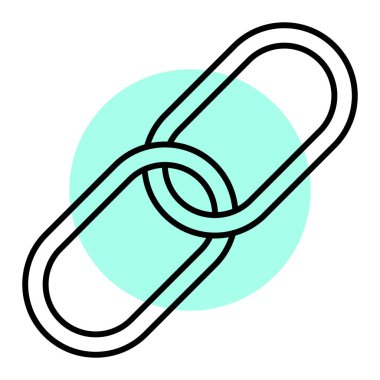 Tek izole edilmiş simge ögesinin vektör illüstrasyonu