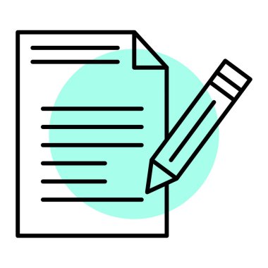 belge simgesi vektör illüstrasyonu