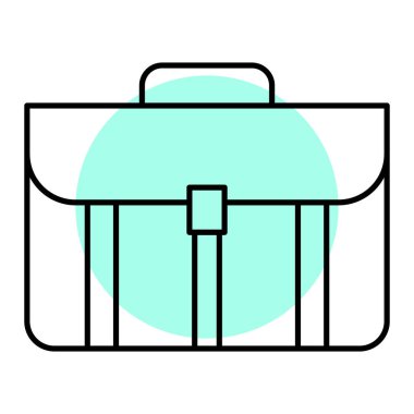 evrak çantası ikonu vektör illüstrasyonu