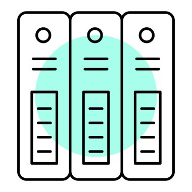 dosya belgesi simgesi. Beyaz arkaplanda izole edilmiş web tasarımı için arşiv vektör simgeleri dizisi