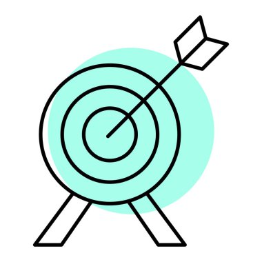 hedef simge vektör illüstrasyonu