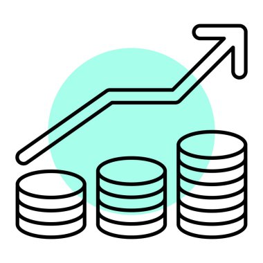 iş ve finans ikonu vektör illüstrasyon grafik tasarımı