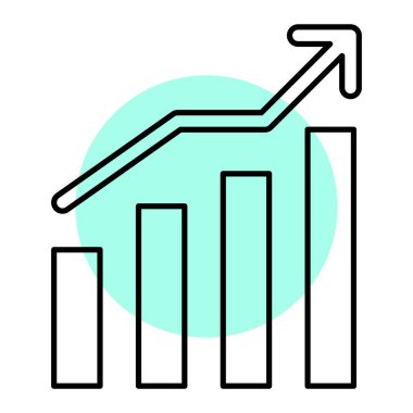 grafik ikonu vektör illüstrasyonu