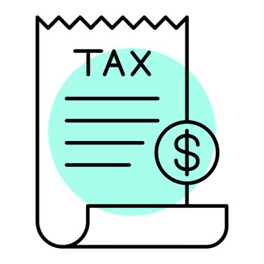 Fatura. Web simgesi basit illüstrasyon